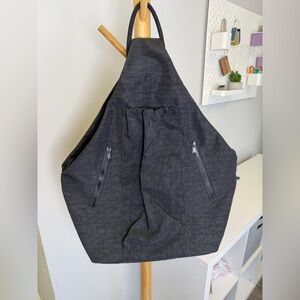 GAIAM Black Yoga Knapsack Single Strap Backpack Tote